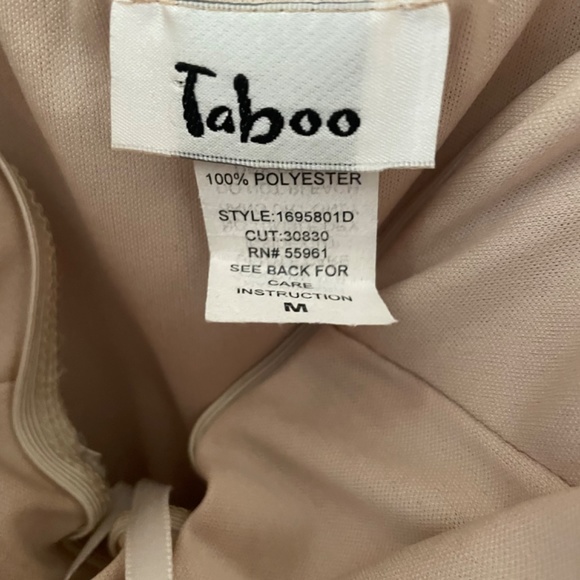 Strapless Gold Glam Bodycon Dress - Picture 6 of 7